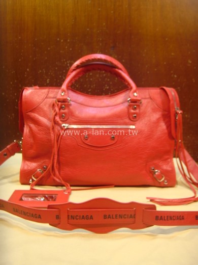 Balenciaga City  Bag 紅機車包-87371588