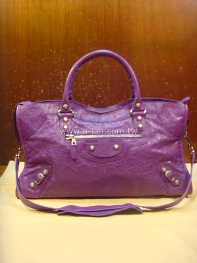 Balenciaga Partime Bag 紫機車包-87371638